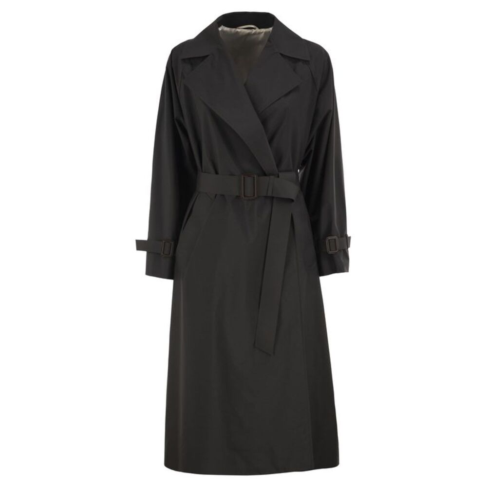 Weekend Maxmara Women Wkdfatto - Water-Repellent Long Trench Coat With Belt